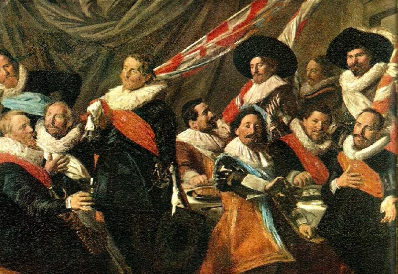 Frans Hals officerarna Norge oil painting art